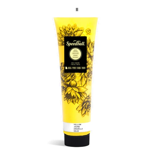 Speedball Water-Soluble Block Printing Ink, 5-Ounce Tube (Yellow)