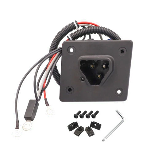 Drive-up Golf Cart 48V Charger Receptacle for EZGO RXV and Delta-Q Battery EZGO Charging Port with Wires 604321,611219,602529
