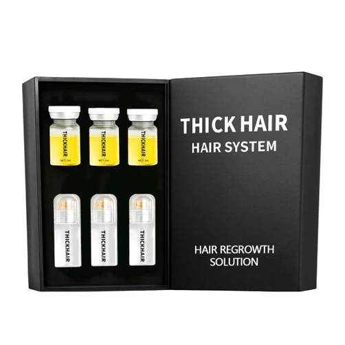 Oviaapo Thicair Hair Regrowth System - Advanced Hair Growth Treatment with Copper Peptides & Collagen, Knotweed and Ginseng Root Extract, Hydrating & Fuller Hair Kit for Fine or Thinning-Looking Hair (1)