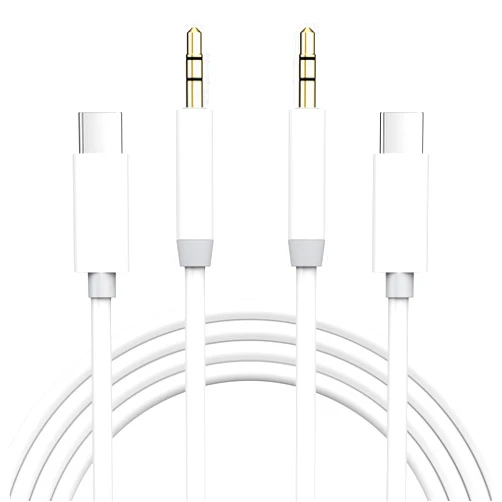 Kassdin [MFi Certified] Aux Cord for iPhone 16, 2 Pack USB Type C to 3.5 mm Headphone Jack Aux Audio Adapter Cable Car Stereo for iPhone 16/16 Plus/16 Pro/16 Pro Max/15/15 Plus/15 Pro/15 Pro Max, iPad Pro