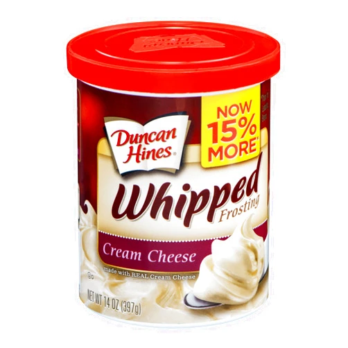Duncan Hines Whipped Cream Cheese Frosting, 8 - 14 OZ Cans