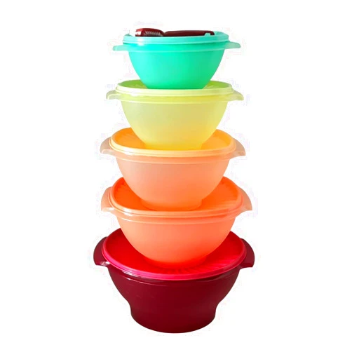 Tupperware Servalier Heritage Vintage Servalier Storage Container Set of 5 with Seal Cleaning Brush