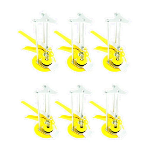QWORK Tile Locator, Tile Leveling System, 6 Pack Wall Tile Height Regulator Locator, Adjustable Height 1-10cm, Labor Saving Arm, Heighter Leveler lift, for Building Walls Floor Doors and Cabinet