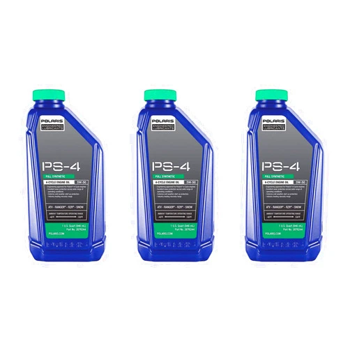 JHSport Polaris Factory OEM PS4 Synthetic Oil Sportsman ATV Ranger Razor RZR General 32oz Quart 2876244 3 Pack