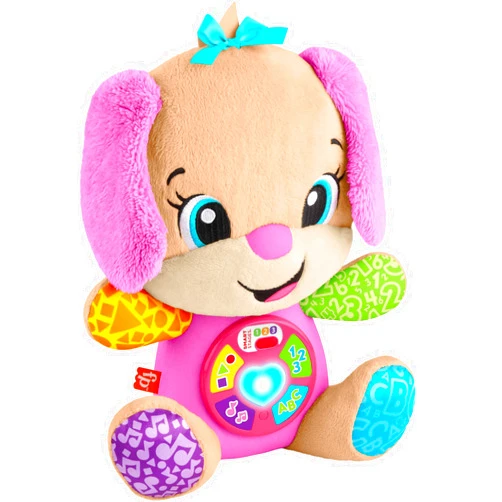 Fisher-Price Baby Toy Laugh & Learn Smart Stages Sis Musical Plush with Lights & Learning Songs for Infants Ages 6+ Months