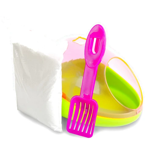 Ware Manufacturing Critter Potty/Dust bath Kit for Small Animals - Colors May Vary