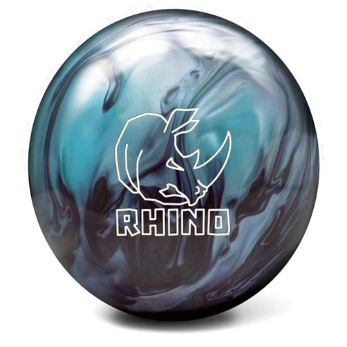 Brunswick Bowling Products Brunswick Rhino Reactive PRE-DRILLED Bowling Ball- Metallic Blue/Black