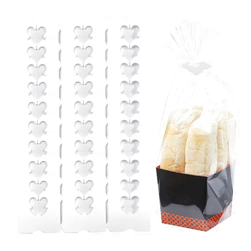Howinn 100 Pieces Reusable White Plastic Bread Bag Clips Keep Your Food Fresh Longer After Opening 7/8 x 7/8 inches