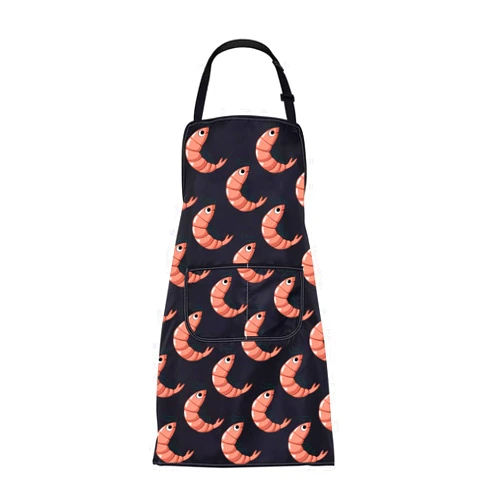 FUSTMW Shrimp Apron Gifts Seafood Apron Funny Shrimp Lover Gifts Prawn Gifts Shrimp Cooking Kitchen Apron Shrimping Gifts