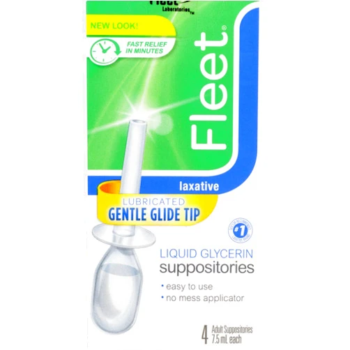 Marble Medical Fleet Liquid Glycerin Suppositories 4 Each (Pack of 3)