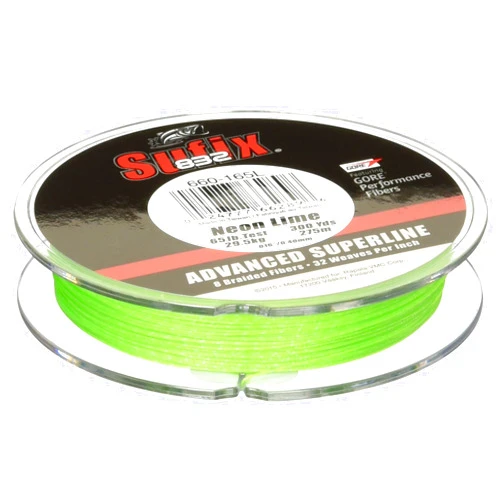 Sufix 832 Braid 50 lb Neon Lime 300 yards