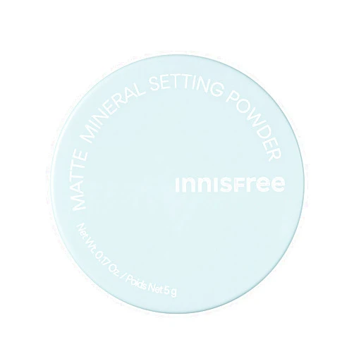 innisfree No-Sebum Matte Mineral Setting Powder, Korean Makeup, Blurring Loose Powder, Fragrance Free, Translucent