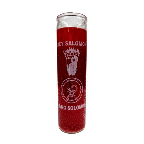 Generic King Solomon (Rey Salomon) Red Devotional Candle