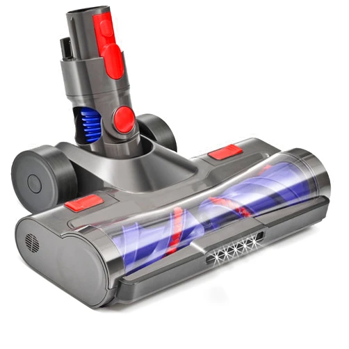 Tivcroxs Upgraded Quick-Release Motorhead Vacuum Attachments for Dyson V7 V8 V10 V15 V11 Vacuum Cleaners with Flexible Big Rollers,LED Headlights, Upgrade Anti-Tangle Head Suitable for Carpets & Rugs