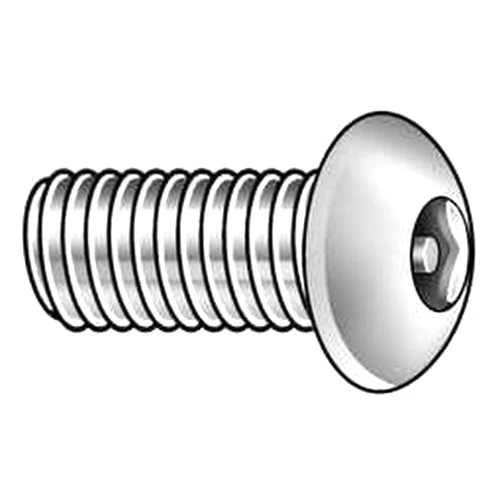 Tamper-Pruf Screws Mach Screw,Button,3/8-16x1 L,PK10 21700-1 Each