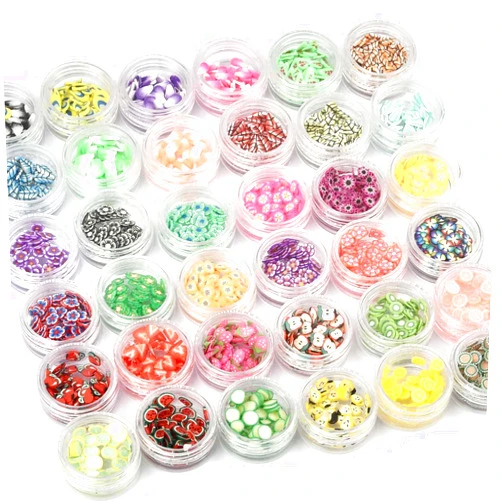 SEVENWELL 36pcs 3D Tiny Fruit Flower Leaves Slice Charms Resin Confetti for Slime, DIY Crafts, Nail Art, Resin Mold, Clay, Face Decorations