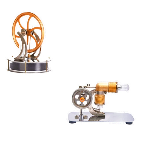 Sunnytech Low Temperature Stirling Mini Hot Air Educational Toy Kits LT001-HA001