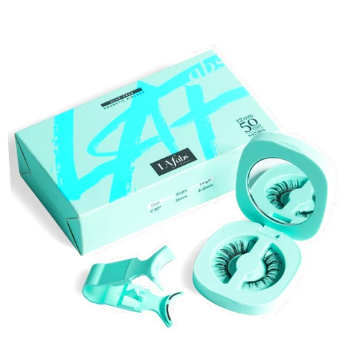LAfabs Magnetic Eyelashes, Natural Series Magnetic lashes with applicator, Reusable Glue-free False Eyelashes, Waterproof, Lightweight Wispy lashes, Suit for Natural Makeup