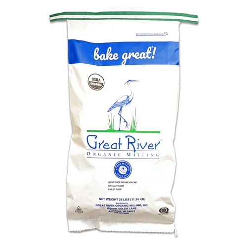 Great River Organic Milling, Specialty Flour, Barley Flour, Stone Ground, Organic, 25-pounds (Pack of 1)