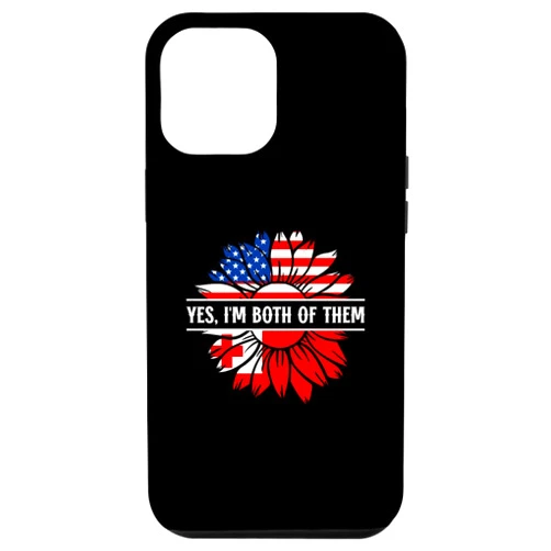 Tongan & American patriotic Flag iPhone 12 Pro Max Yes, I'm both of them Tonga USA America Flag Case