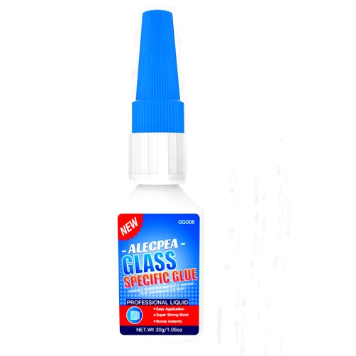 ALECPEA 30g Glass Glue - Fast-Curing & Weatherproof Adhesive for Glass Repair, Jewelry, Art, Crystal, Mirror and More - Quick Set in 15 Seconds
