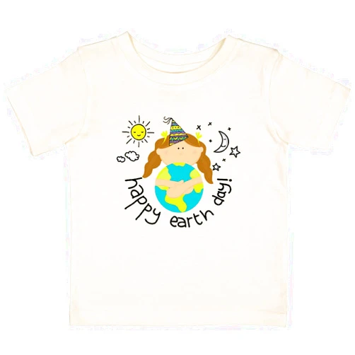 inktastic Girls Happy Earth Day Baby T-Shirt