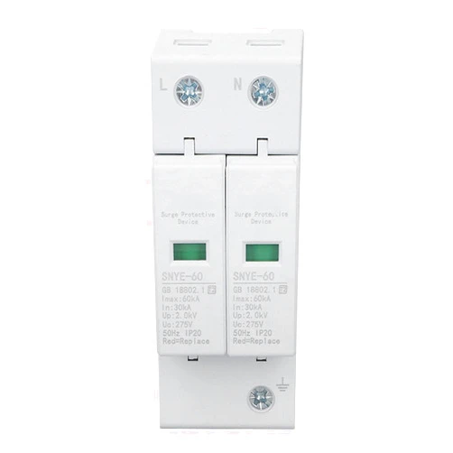 LiebeWH White Distribution Box Device Protective Device IP20 Combiner Box Voltage Arrester 60KA (2P 275V)