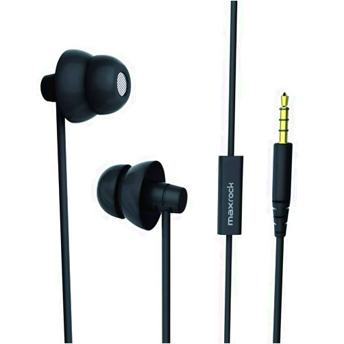 MAXROCK MAXROC Sleep Earplugs - Noise Isolating Ear Plugs Sleep Earbuds Headphones with Unique Total Soft Silicone Perfect for Insomnia, Side Sleeper, Snoring, Air Travel, Meditation & Relaxation(Black)