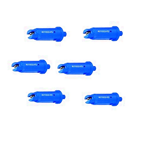 Farmer Bob's Parts Pack of 6 - TeeJet Air Induction Flat Spray Tips Blue 110° Polymer Visiflo Farmer Bob's Parts AI11003-VS