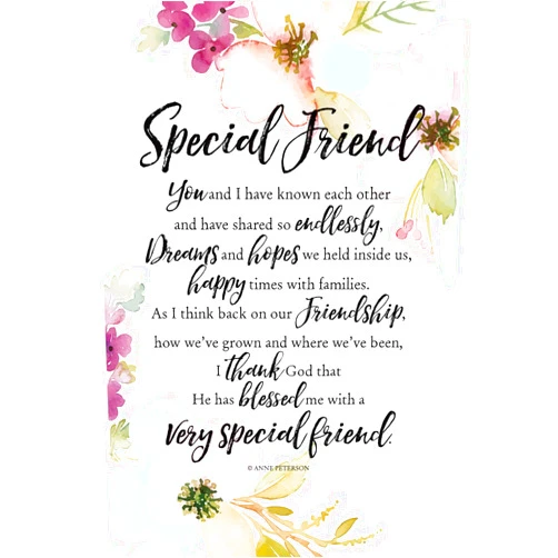 DEXSA Special Friend Wood Plaque with Inspiring Quotes 6