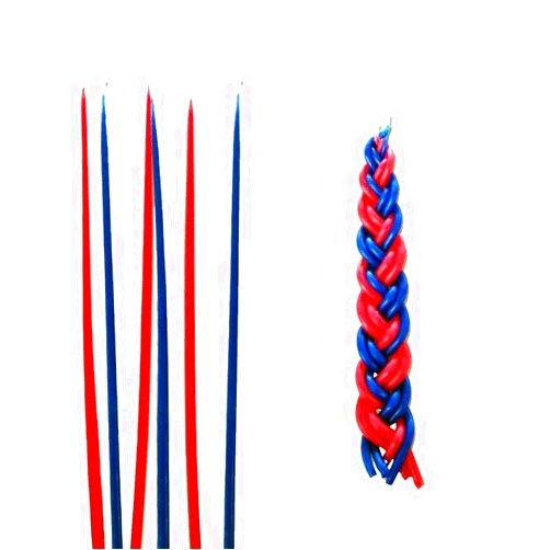 JewishInnovations.com Havdalah Candle for Kids - DIY Candle Craft - Braided Havdalah Candle Set - Create Your Own Candles - Craft for Kids & Adults (1)