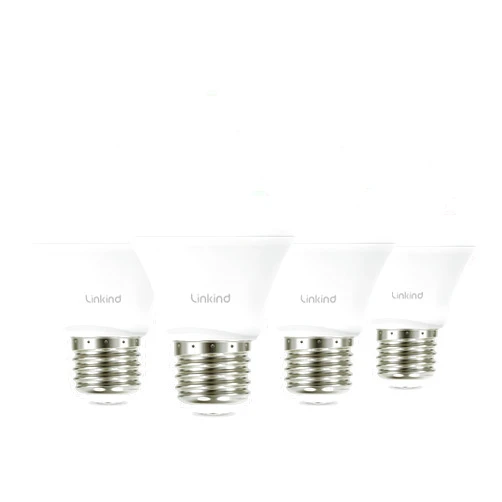 Linkind A19 LED Light Bulb, 60W Equivalent, 9W 2700K Soft White, 800 Lumens Non-Dimmable, E26 Standard Base, Energy Efficient UL Listed for Bedroom Home Office, 4 Pack