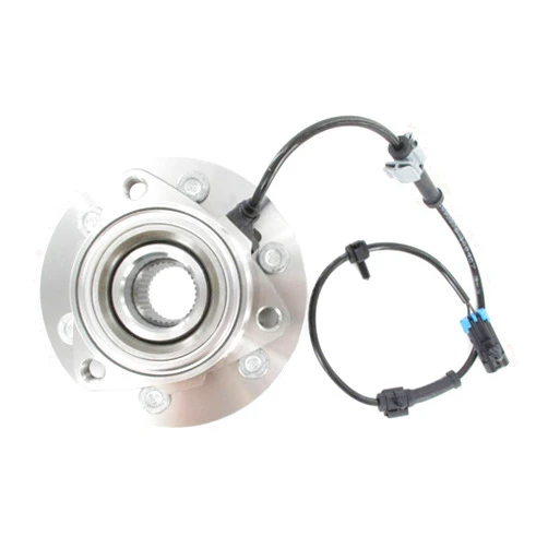 SKF 4x4 Front Wheel Bearing and Hub Assembly Sealed Spindle Module w/ABS Sensor Wiring BR930304 for 2000-2006 Chevy Tahoe Silverado 1500 GMC Sierra Yukon Suburban Cadillac Escalade