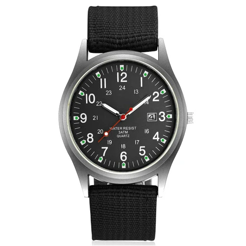 LsvtrUS Men's Sport Style Swiss Military Army Pilot Fabric Strap Watch