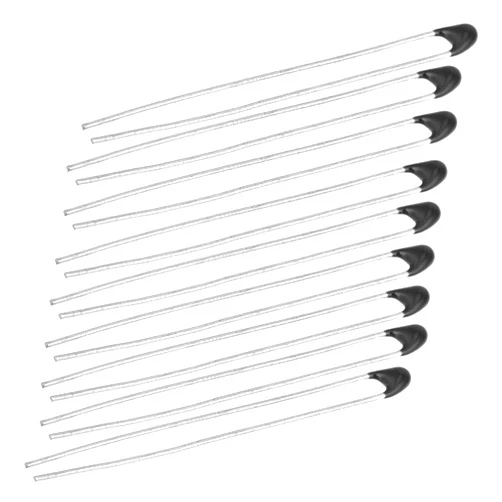 BORDSTRACT 10Pcs MF52 NTC Thermistor, 5K-B3950-L30 Negative Temperature Coefficient Thermistors Resistor Black Head Temperature Sensors