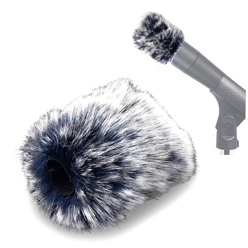 SUNMON Microphone Furry Windscreen Compatible with Shure A2WS,Muff Windshield Windjammer Deadcat for SM57 and 545 Series