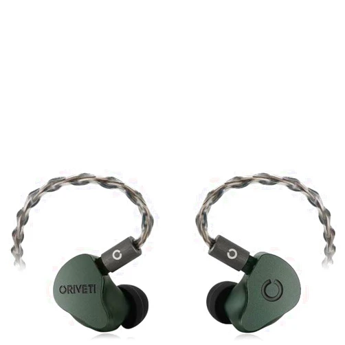 HiFiGo ORIVETI OD200 Single 9.8mm Dynamic Driver HiFi in-Ear Monitors, 1DD in-Ear Earphones IEMs Equipped with Dedicated Airflow Distribution Design and Exchangeable Nozzle, Connectors (Green)