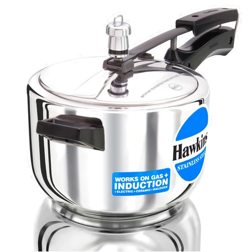 Hawkins B45 Pressure Cooker, 4 Litre, Silver