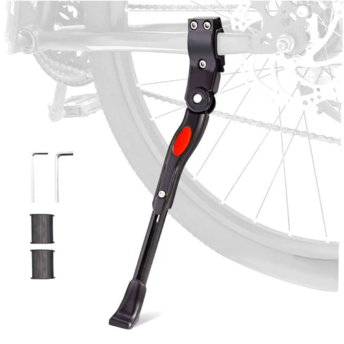 UHACKER Adjustable Bike Kickstand Aluminum Rear Side Bicycle Stand for Bike 22