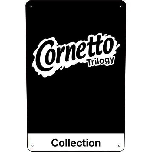 YRENBIYYONZ Cornetto Trilogy Show Plaque Poster Metal Tin Sign 8