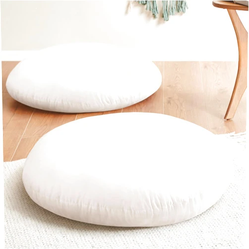 Codi Round Floor Pillow Insert 2 Sets, Large Thick Meditation Cushion, Circular Seating Cushions and Pouf Inserts, 32 Inch, Memory Foam Added, Advanced