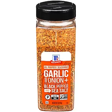 McCormick Garlic and Onion, Black Pepper and Sea Salt All Purpose Seasoning, 14.7 oz 14.7 Ounce (Pack of 1) Seasoning