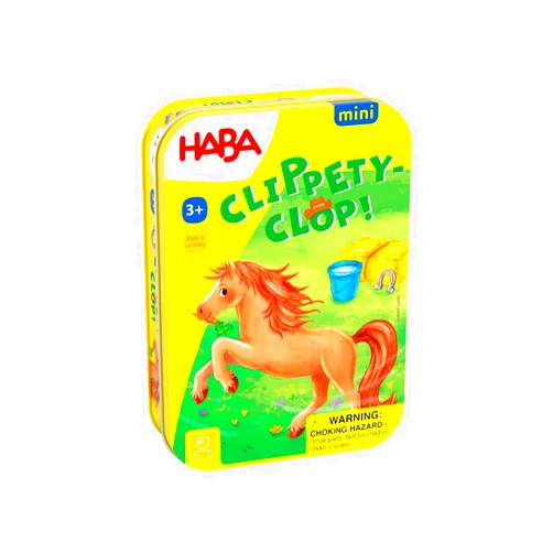 HABA Clippety-clop! Mini Travel Game for Horse Lovers Ages 3+