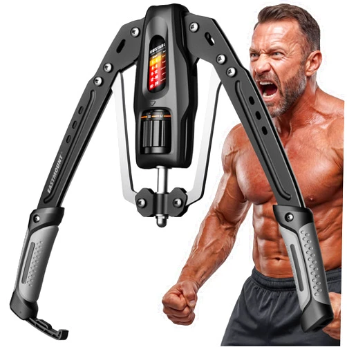 EAST MOUNT Twister Arm Exerciser, Adjustable Hydraulic Resistance 22–440 lbs, Arm Chest & Shoulder Strength Trainer for Home Workouts, Upper Body Muscle Builder, Fitness Training Equipment