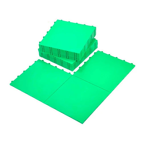 Hockey Revolution InOut Flooring 8 Green Tiles - High Durability Colored Flooring Tiles - Interlocking Versatile Training Surface - Roller Skate Indoor&Outdoor, Dance Floor Tiles, Basketball Tiles, Multi Sports Floor