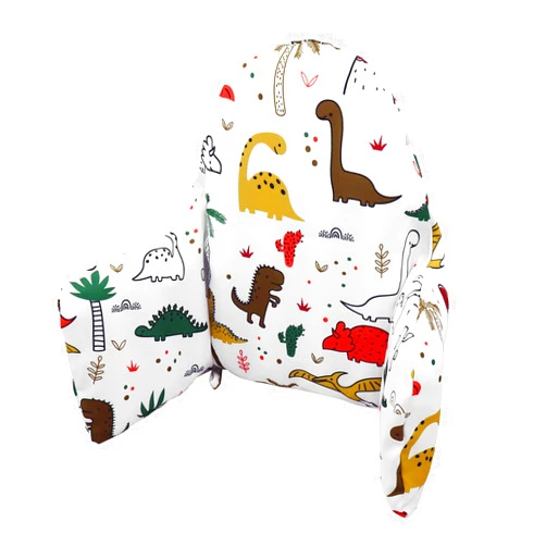Kocpudu High Chair Cushion, New Type High Chair Cover Pad, Highchair Cushion for IKEA Antilop Highchair, Exquisite Edge Banding, Built-in Inflatable Cushion,Baby Sitting More Comfortable (Dinosaur Pattern)