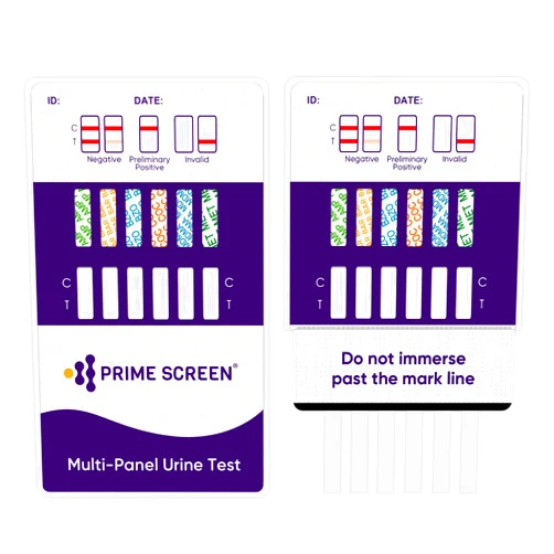 Prime Screen 12 Panel Multi Drug Urine Drug Test Card (AMP,BAR,BZO,COC,mAMP,MDMA,MOP/OPI 300,MTD,OXY,PCP,TCA,THC) - WDOA-7125 [1 Pack]