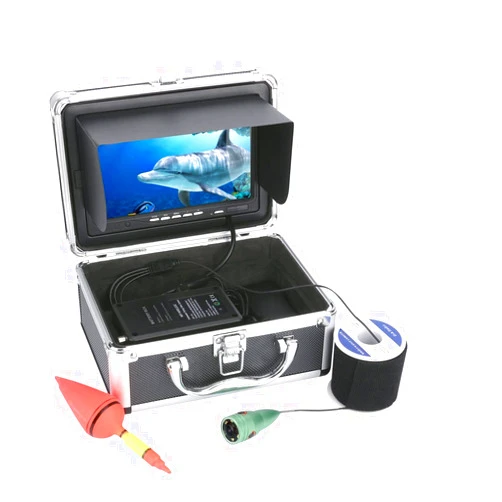 Man-hj YEZICH Fish Finder 20M/30M/50M 1000tvl Underwater Fishing Video Camera Kit 6 PCS LED Lights With7 Inch Color Monitor Easier to find Fish (Color : Black, Size : SYF002M-20M)
