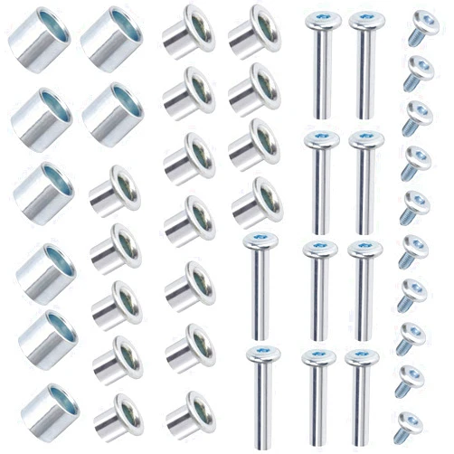 TOBWOLF Inline Skate Axle Spacer Screw Replacement, Aluminum Alloy Rollerblade Skate Wheel Bearing Spacer, Roller Skate Replacement Accessories with Axle & Axles Screws & Wrench
