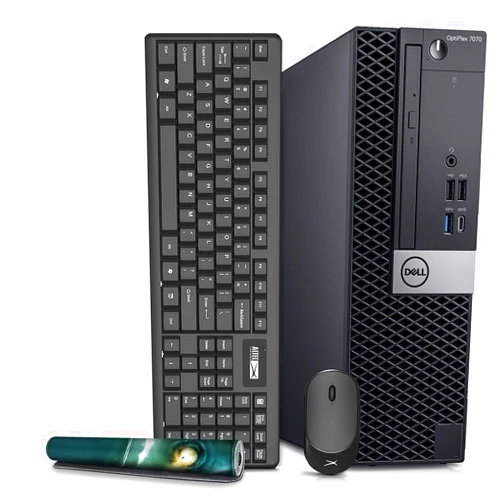 Dell OptiPlex 7070 Desktop Computers Windows 11, 9th Gen Intel 6 Core i5-9500, 32GB DDR4 Ram 512GB SSD, Wireless Built-in WiFi 6e AX210, Bluetooth 5.2 (Renewed)